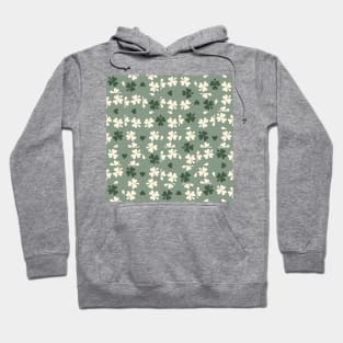 Sage Green Clover Checkers Hoodie